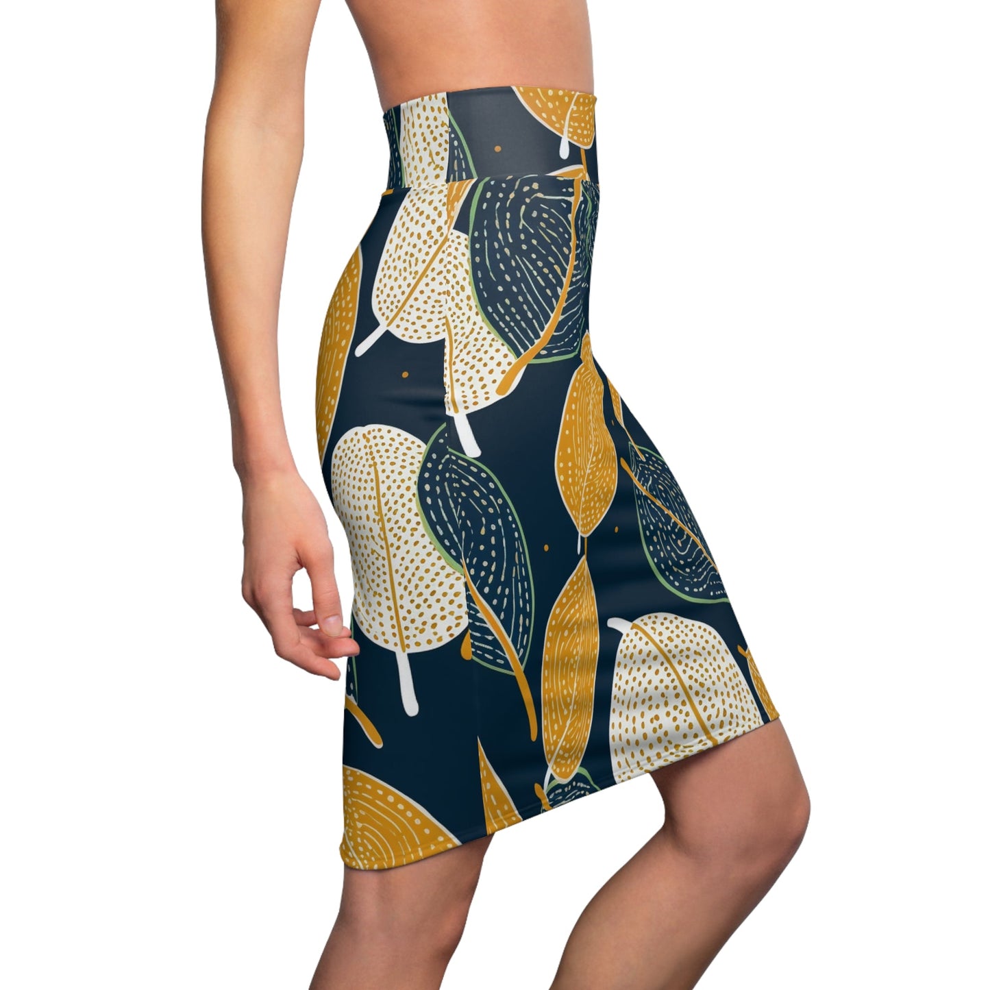 Baobab Leaves: Women's Pencil Skirt (AOP) - Estella Creates