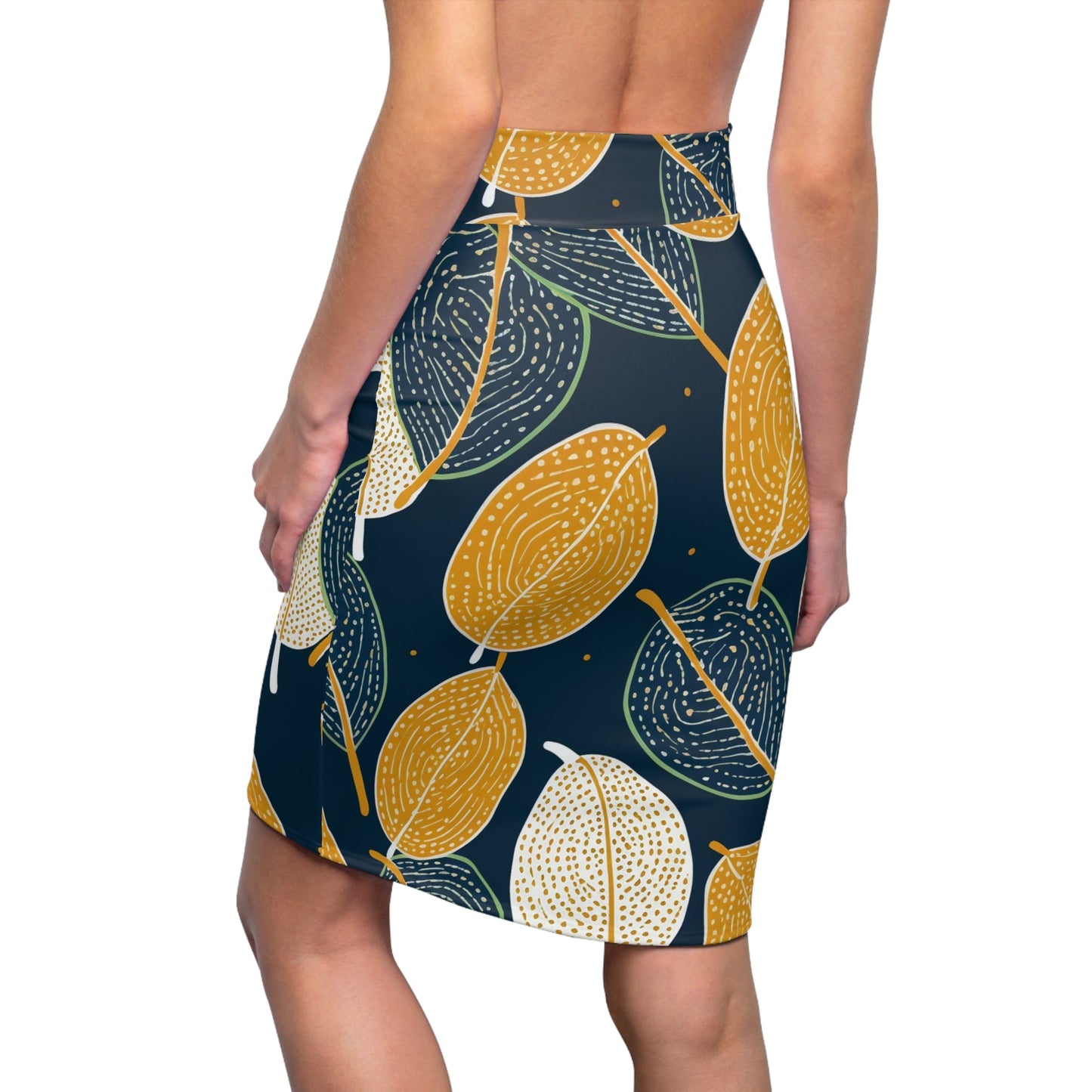 Baobab Leaves: Women's Pencil Skirt (AOP) - Estella Creates