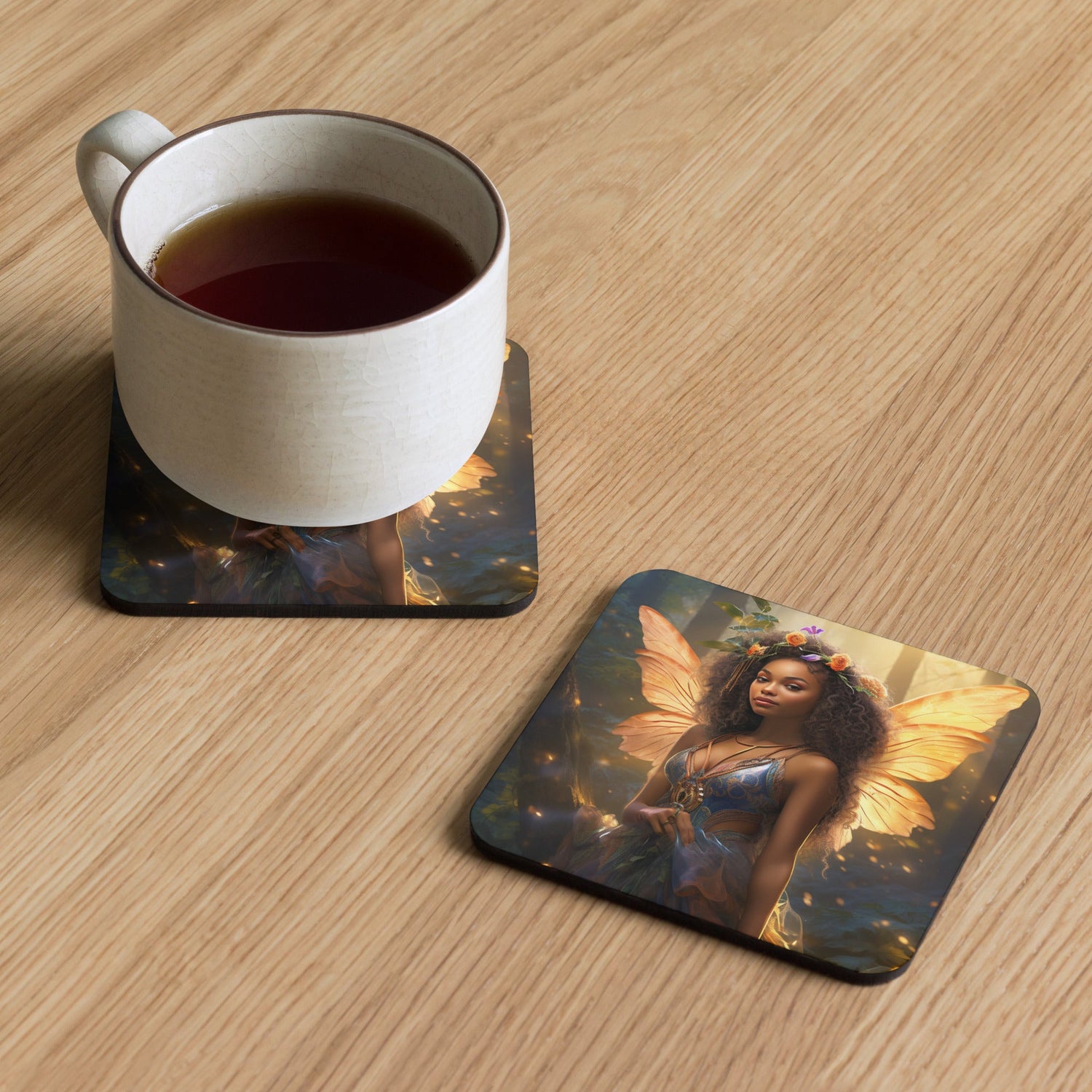 Cork-back coaster - Estella Creates