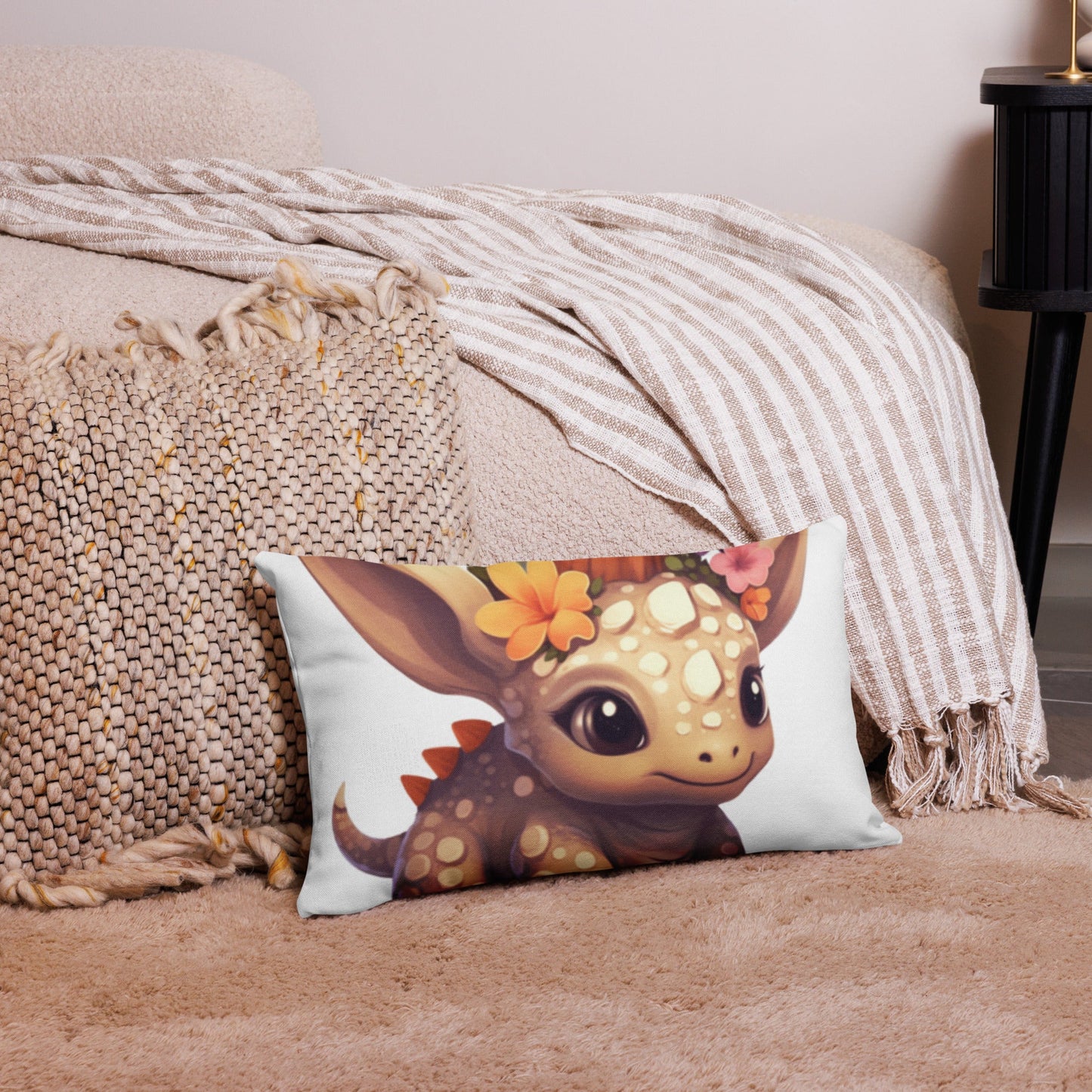 DinoFleur: Premium Pillow Case - Estella Creates