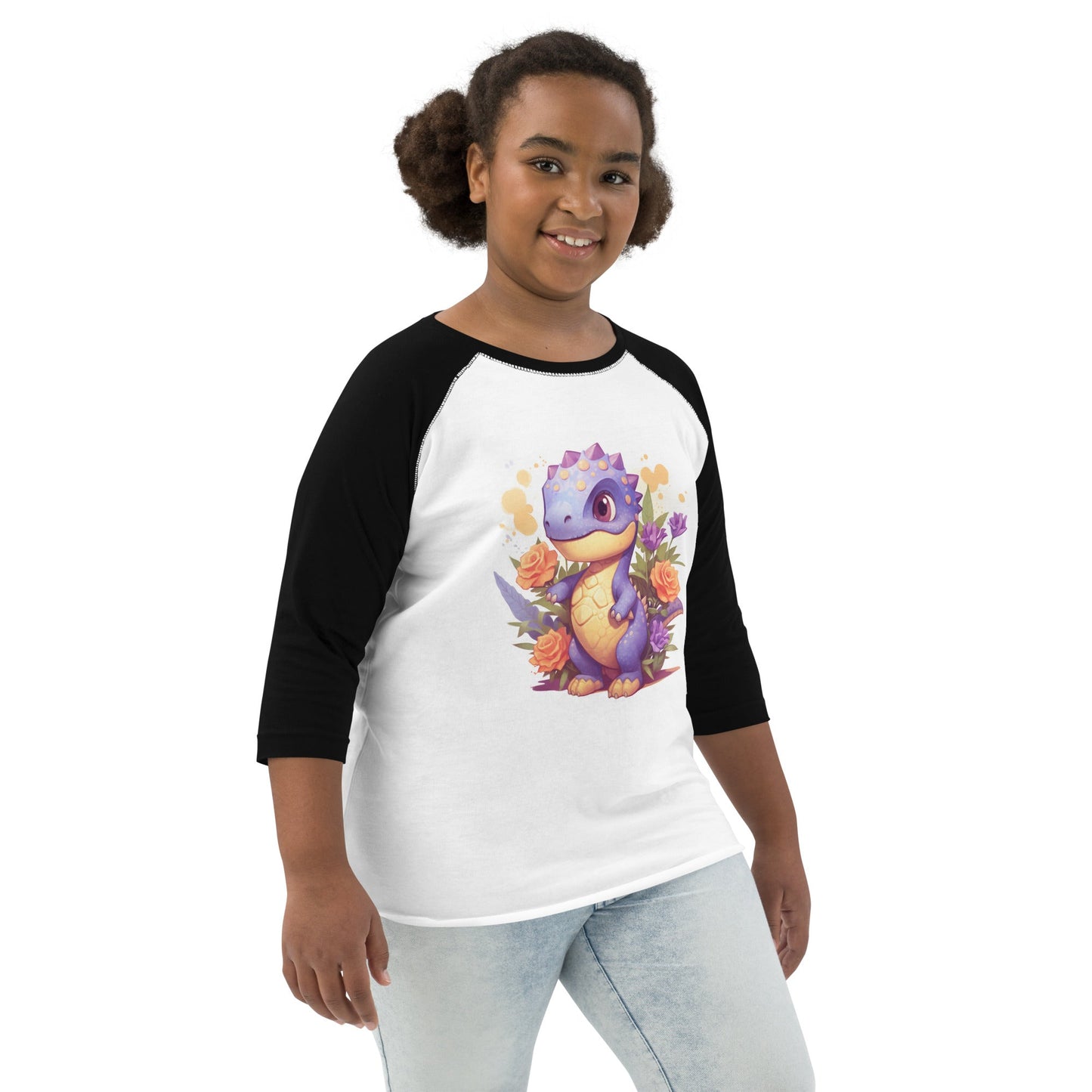 DinoFleur: Youth baseball shirt - Estella Creates