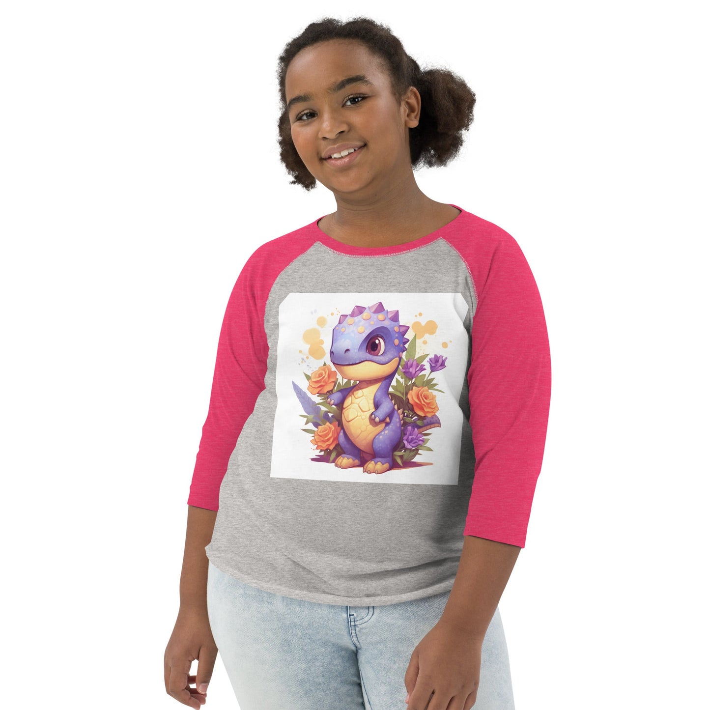 DinoFleur: Youth baseball shirt - Estella Creates