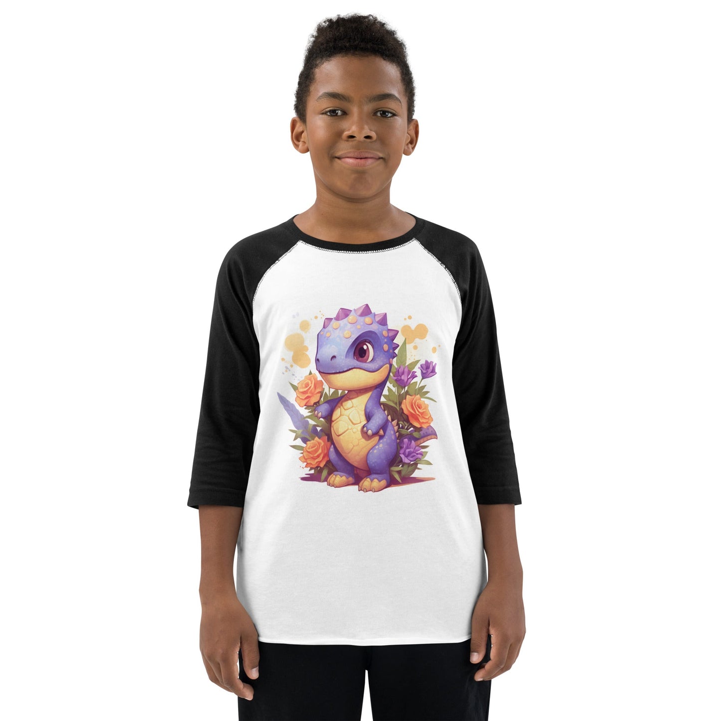 DinoFleur: Youth baseball shirt - Estella Creates