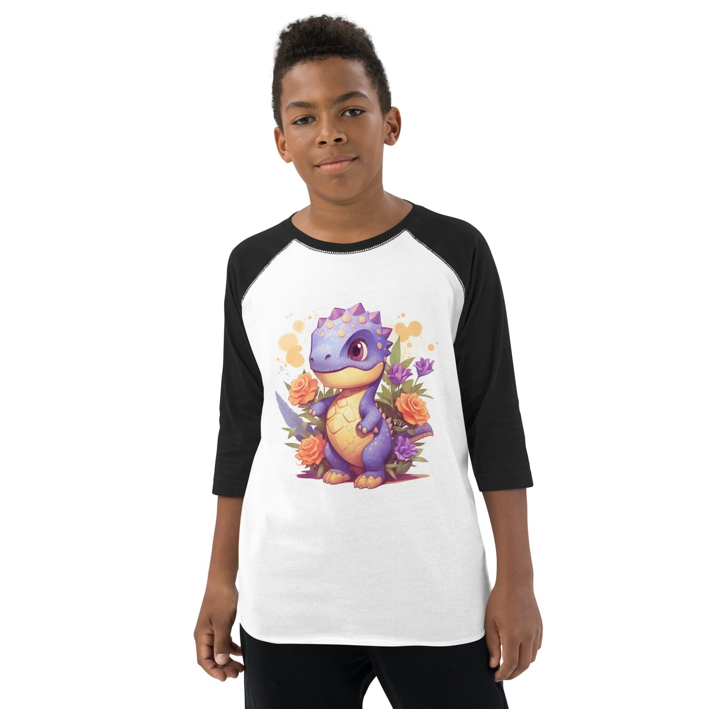 DinoFleur: Youth baseball shirt - Estella Creates