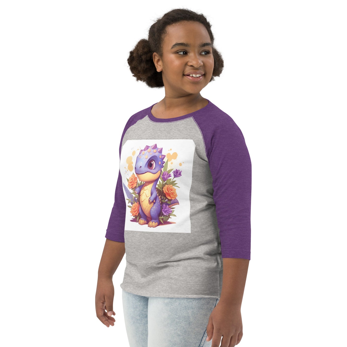 DinoFleur: Youth baseball shirt - Estella Creates