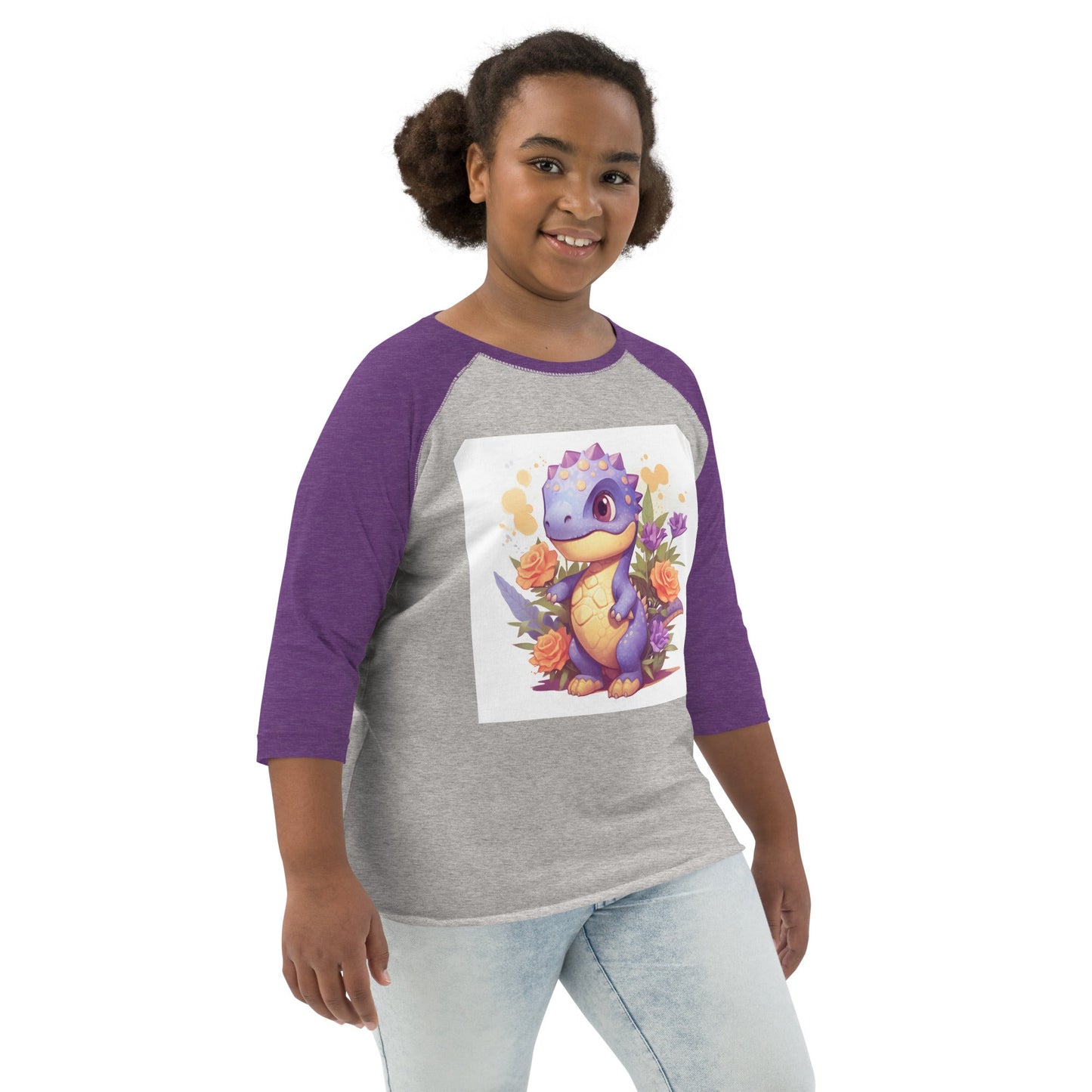 DinoFleur: Youth baseball shirt - Estella Creates