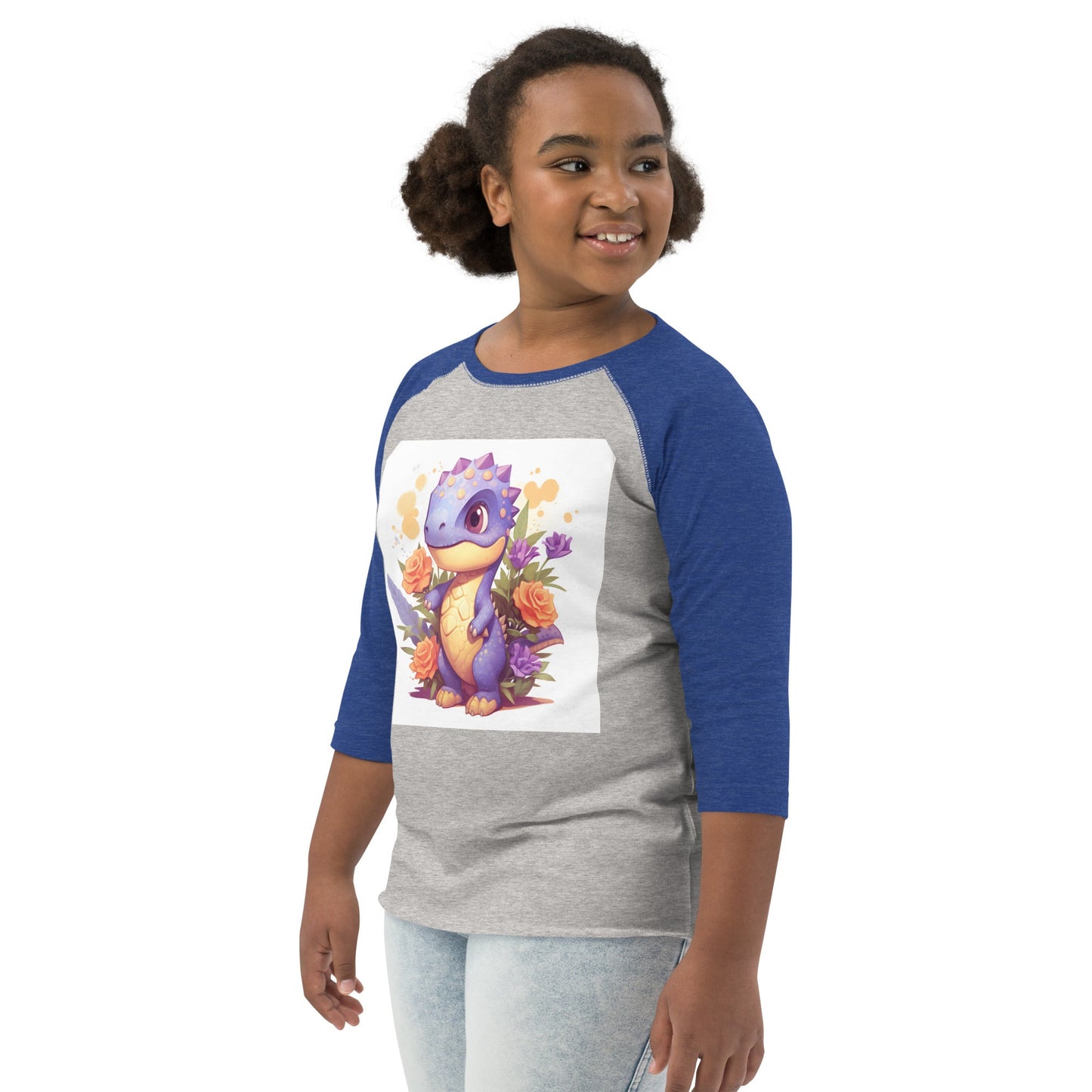 DinoFleur: Youth baseball shirt - Estella Creates