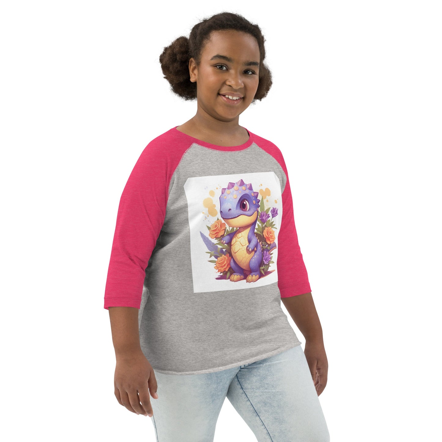 DinoFleur: Youth baseball shirt - Estella Creates