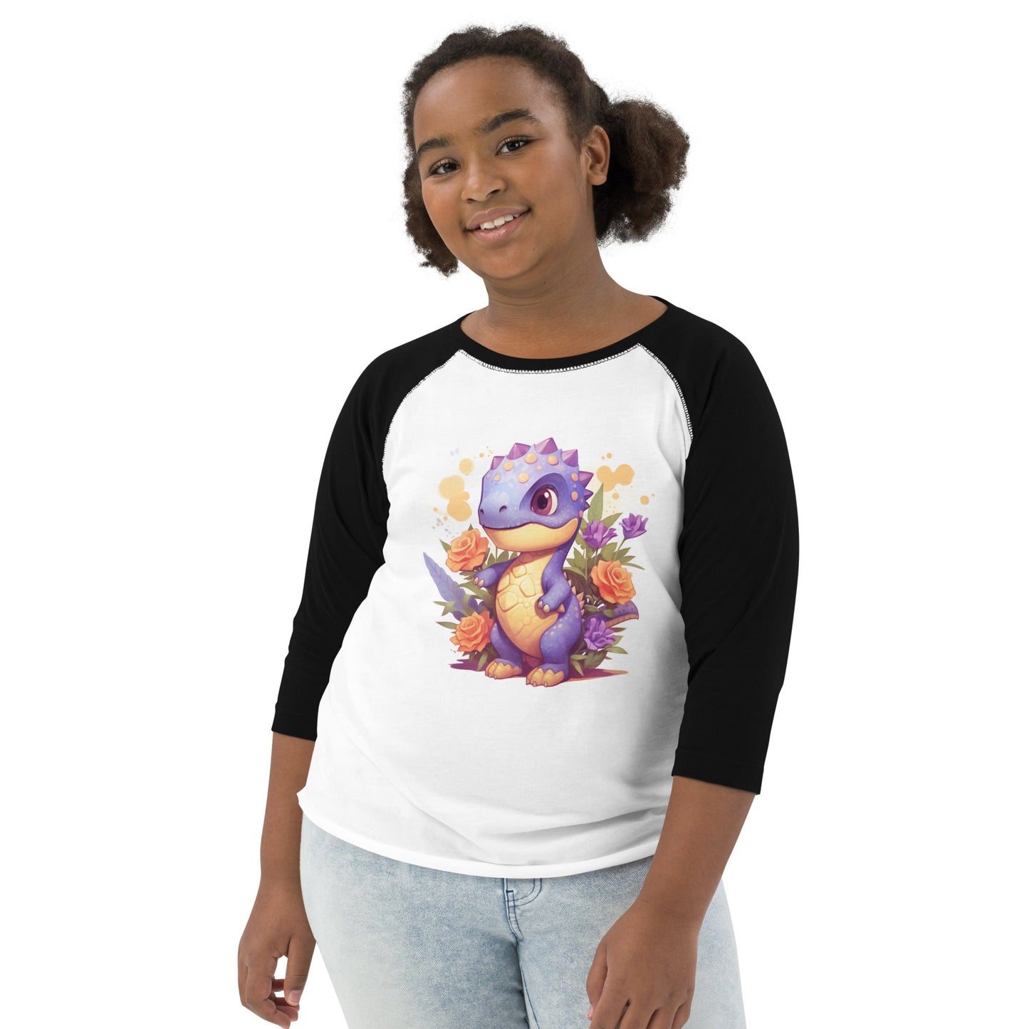 DinoFleur: Youth baseball shirt - Estella Creates