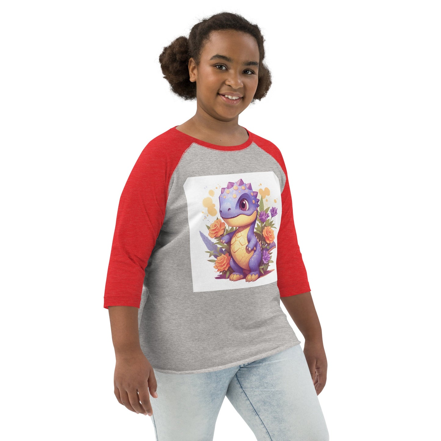 DinoFleur: Youth baseball shirt - Estella Creates