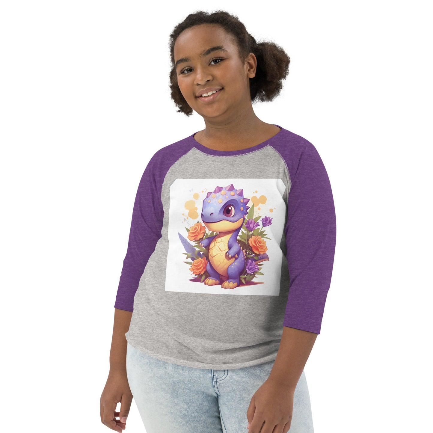 DinoFleur: Youth baseball shirt - Estella Creates