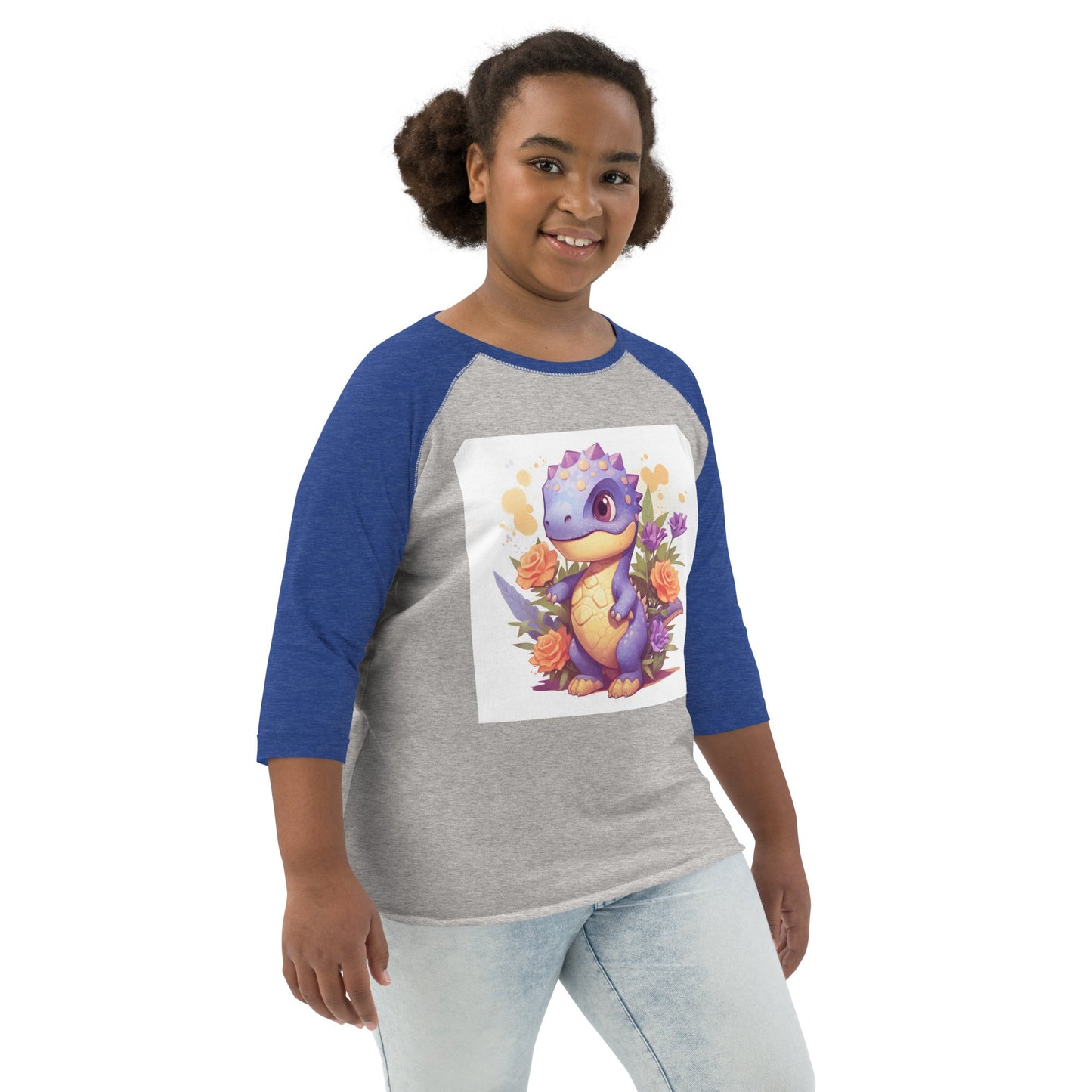 DinoFleur: Youth baseball shirt - Estella Creates