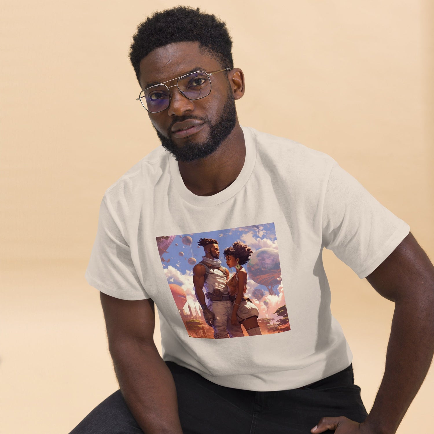 Planetary Romance: Men's classic tee - Estella Creates