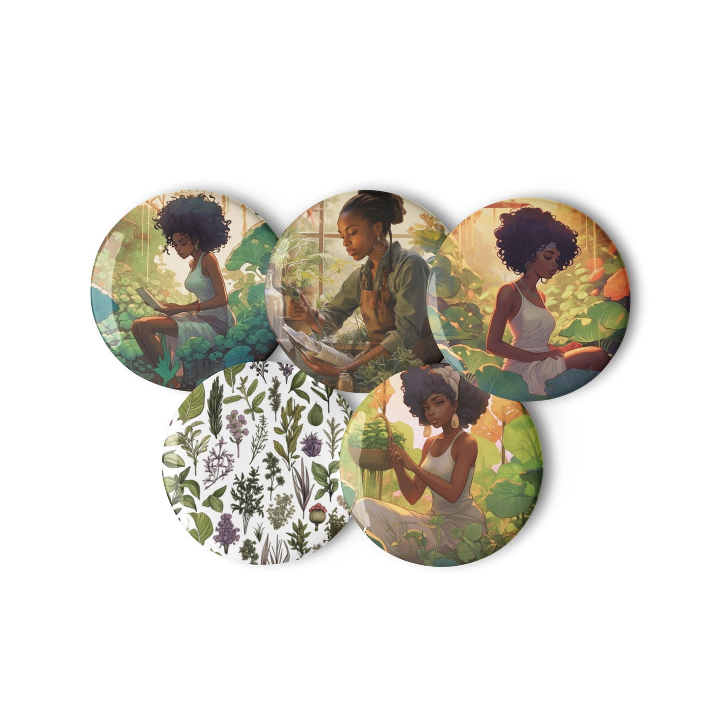 Set of pin buttons - Estella Creates