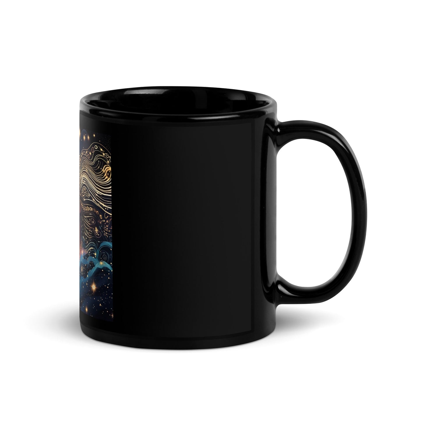 Stardust: Black Glossy Mug - Estella Creates