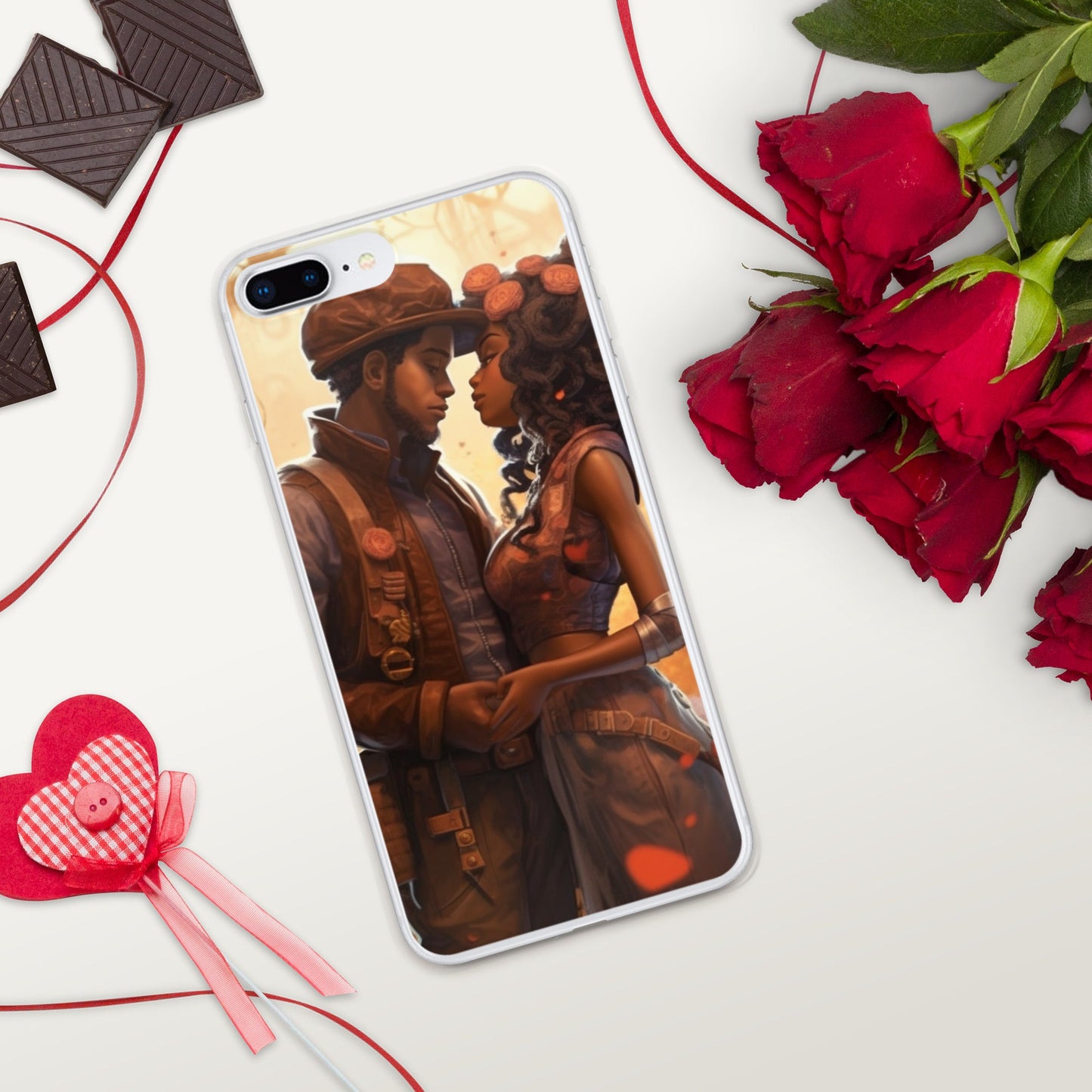SteamPunk In Love: Clear Case for iPhone® - Estella Creates