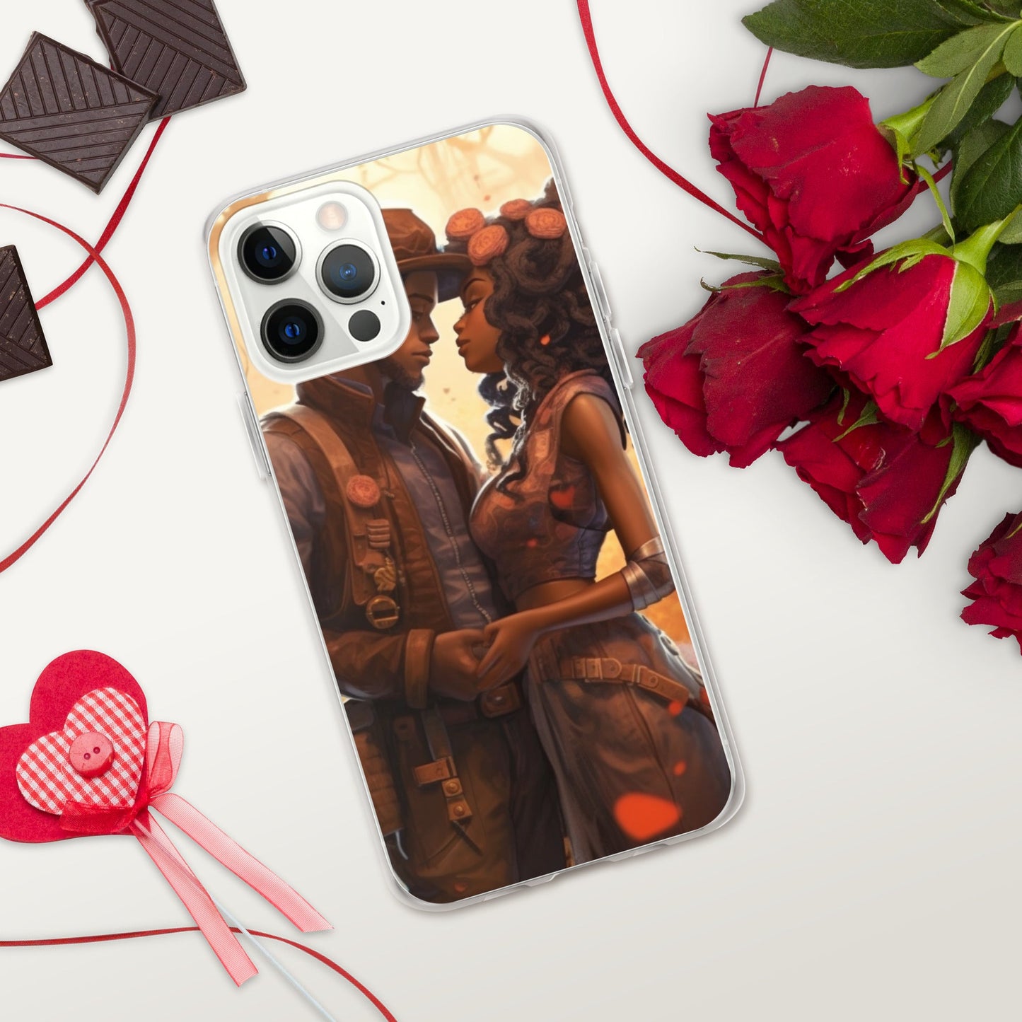 SteamPunk In Love: Clear Case for iPhone® - Estella Creates