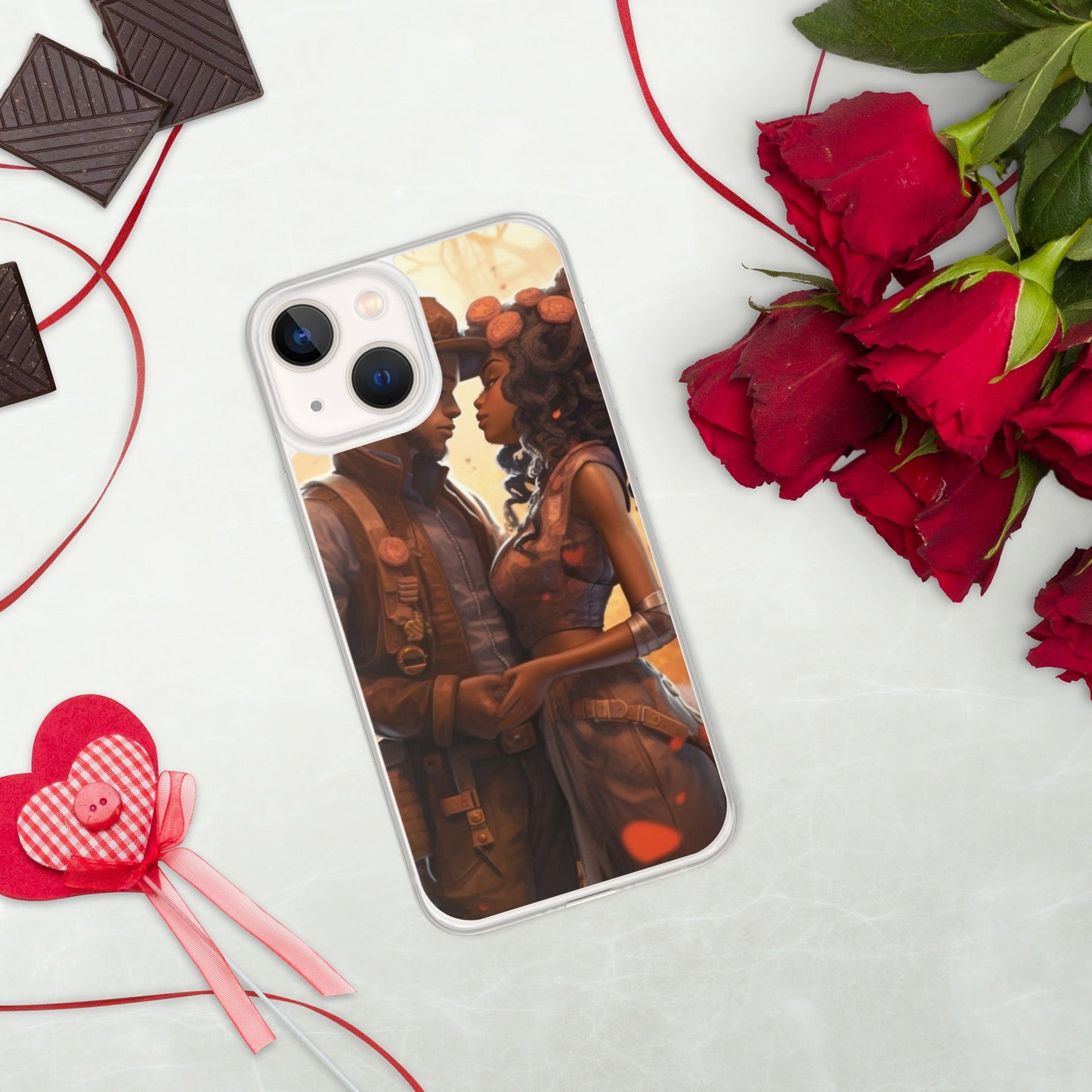 SteamPunk In Love: Clear Case for iPhone® - Estella Creates