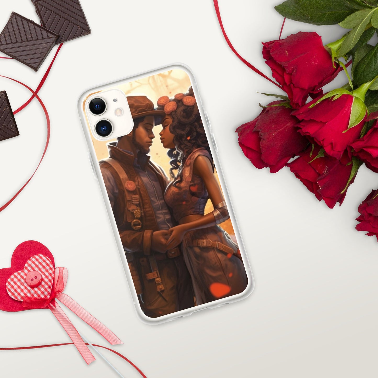SteamPunk In Love: Clear Case for iPhone® - Estella Creates