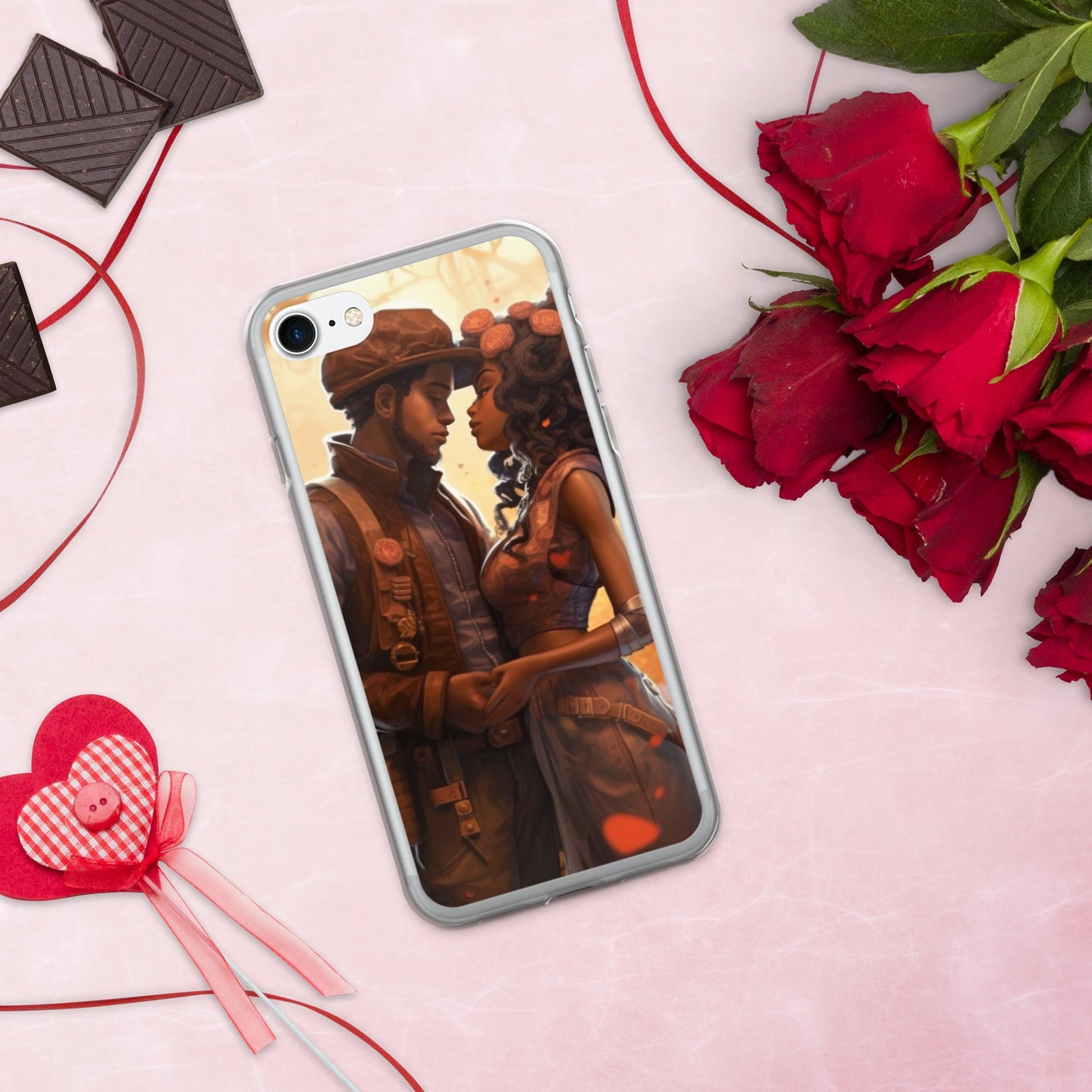 SteamPunk In Love: Clear Case for iPhone® - Estella Creates