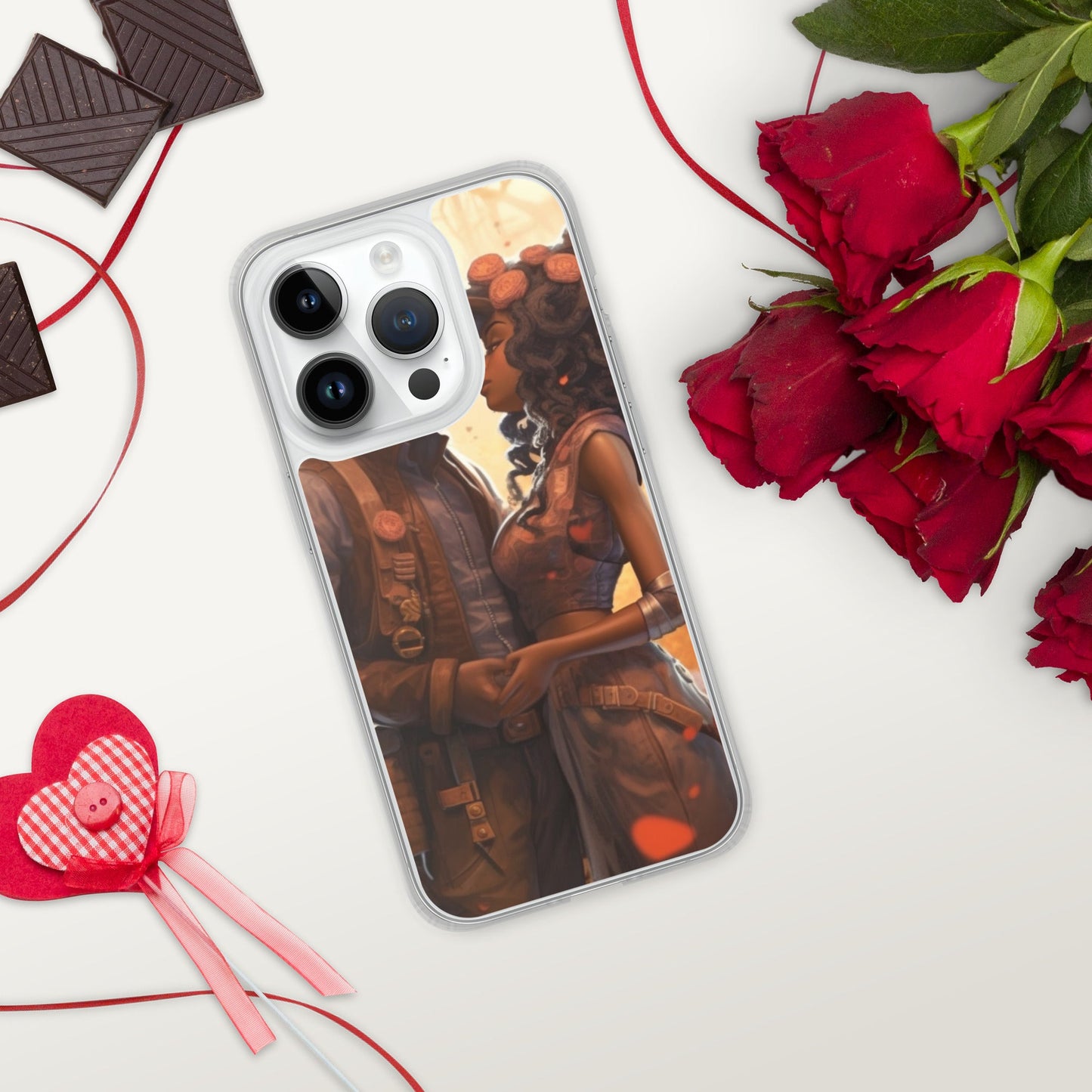 SteamPunk In Love: Clear Case for iPhone® - Estella Creates