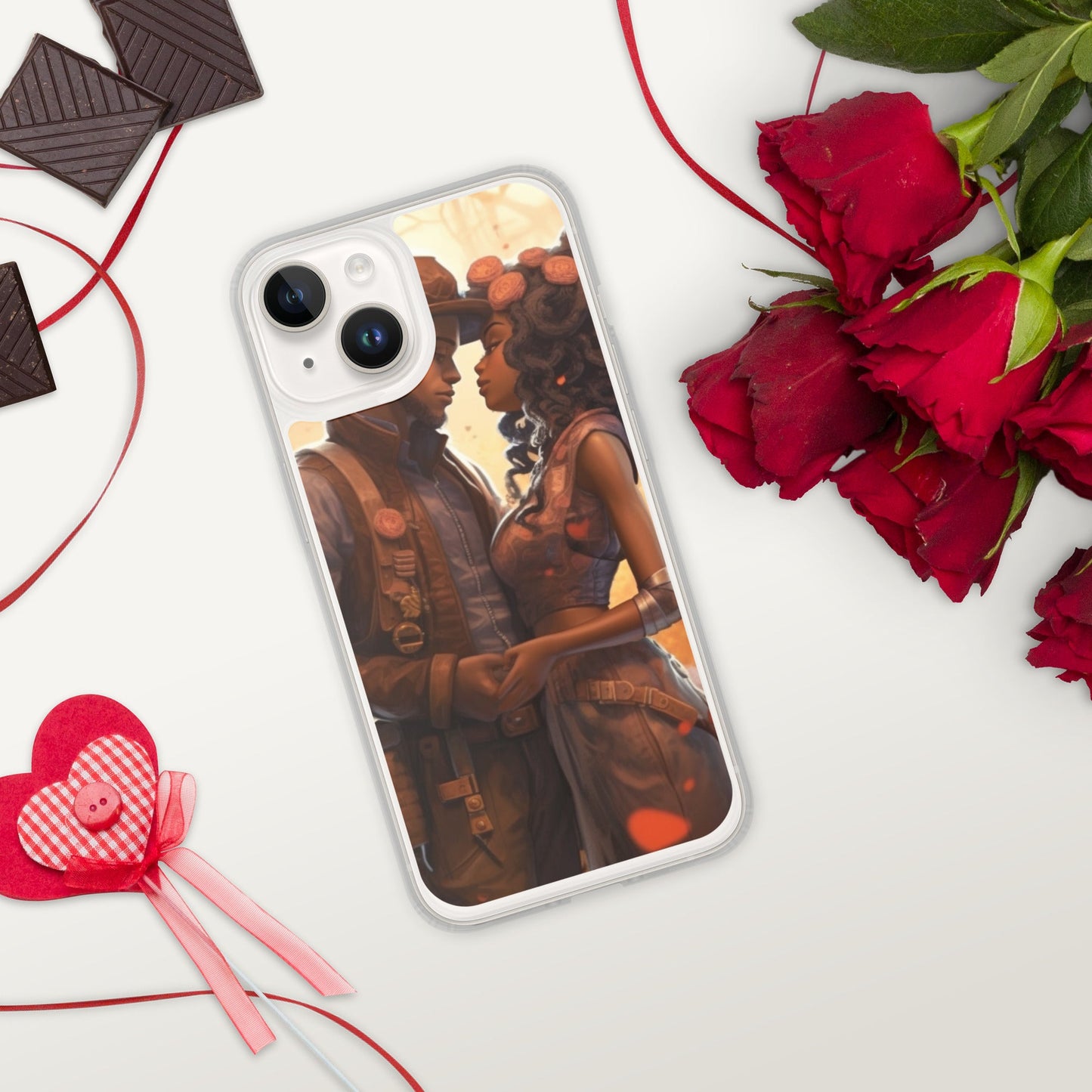 SteamPunk In Love: Clear Case for iPhone® - Estella Creates