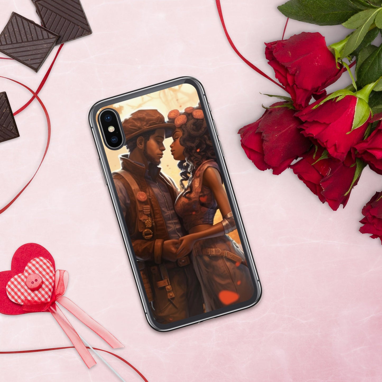 SteamPunk In Love: Clear Case for iPhone® - Estella Creates