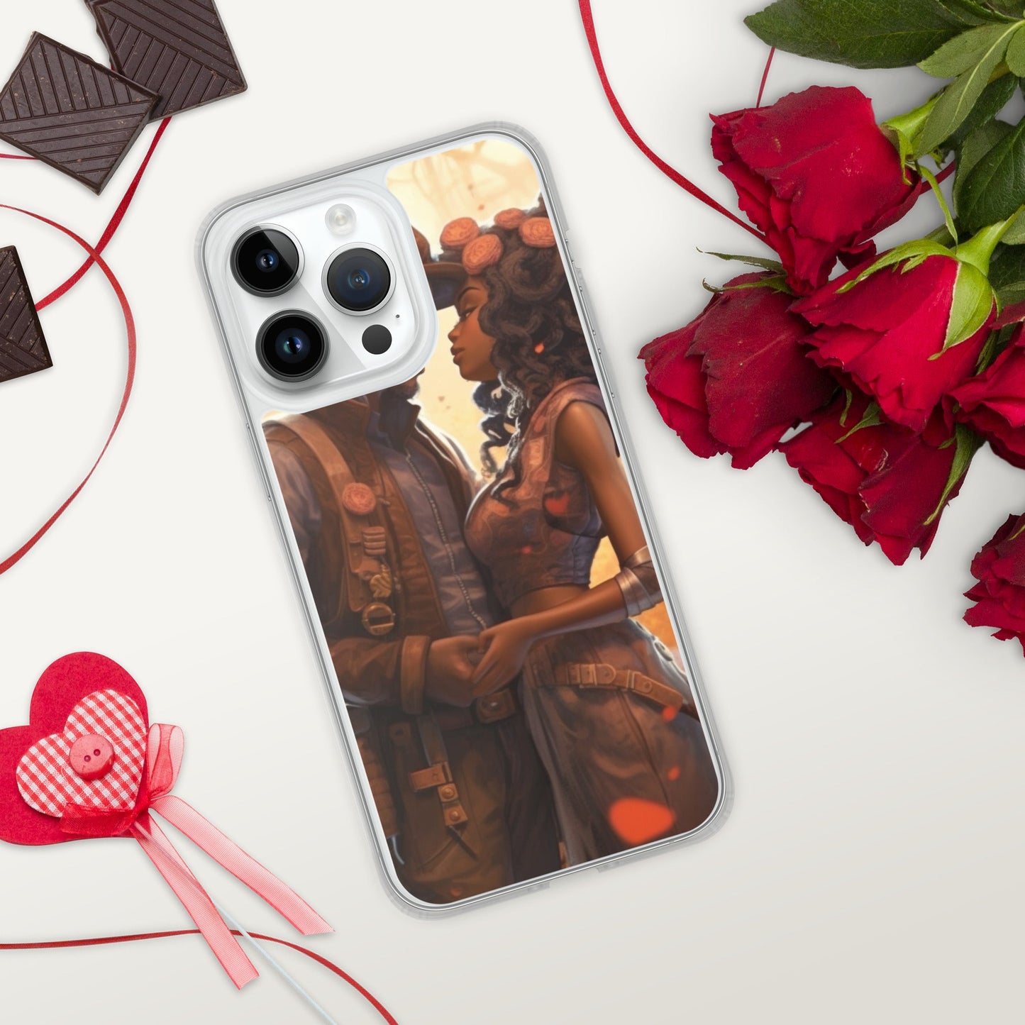 SteamPunk In Love: Clear Case for iPhone® - Estella Creates