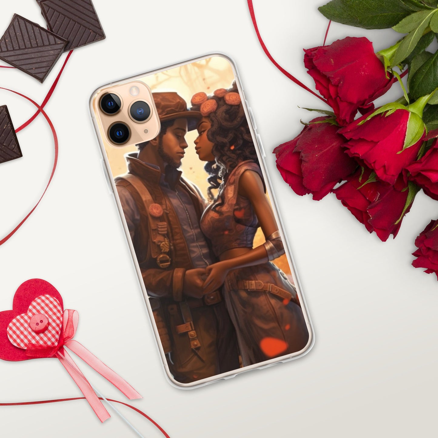 SteamPunk In Love: Clear Case for iPhone® - Estella Creates