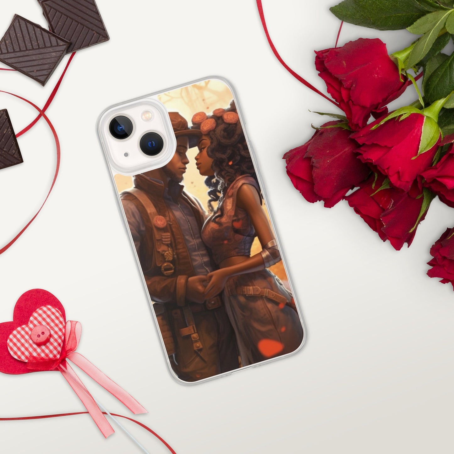SteamPunk In Love: Clear Case for iPhone® - Estella Creates