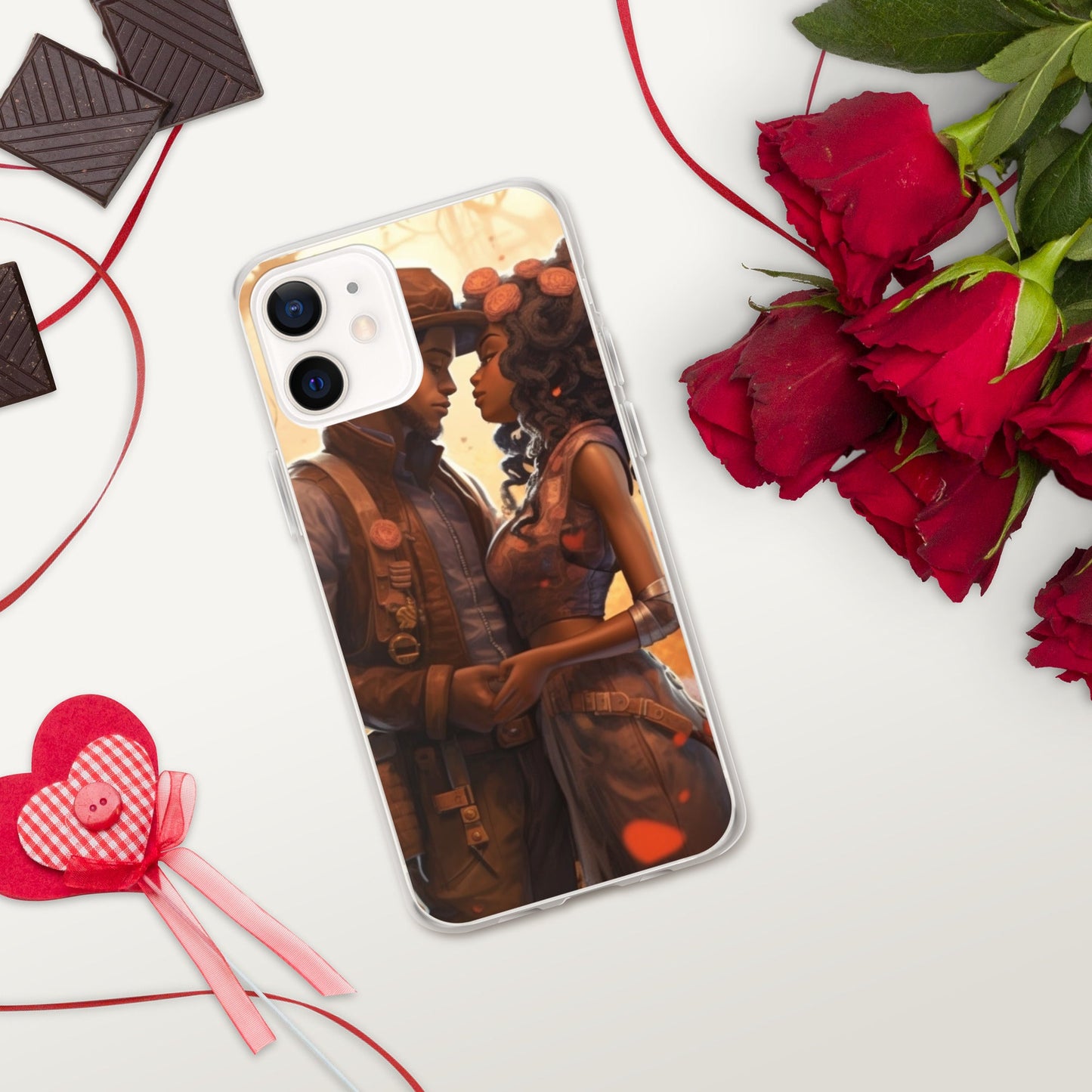 SteamPunk In Love: Clear Case for iPhone® - Estella Creates