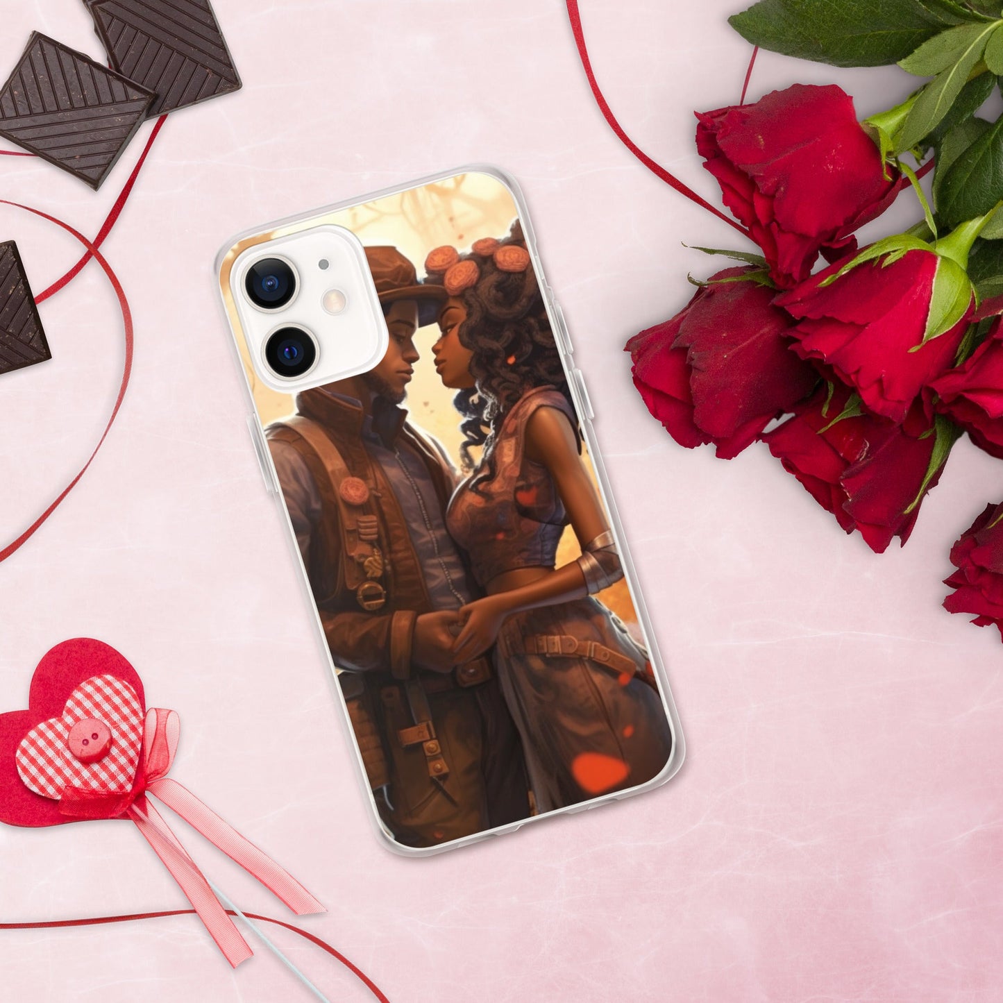 SteamPunk In Love: Clear Case for iPhone® - Estella Creates