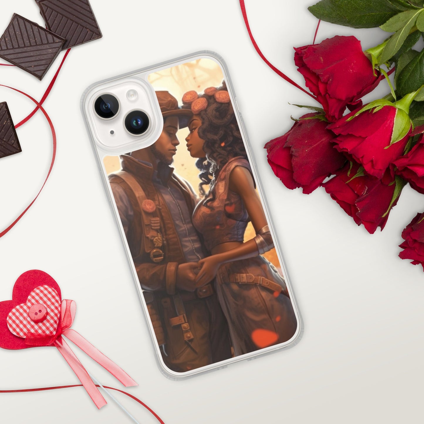 SteamPunk In Love: Clear Case for iPhone® - Estella Creates