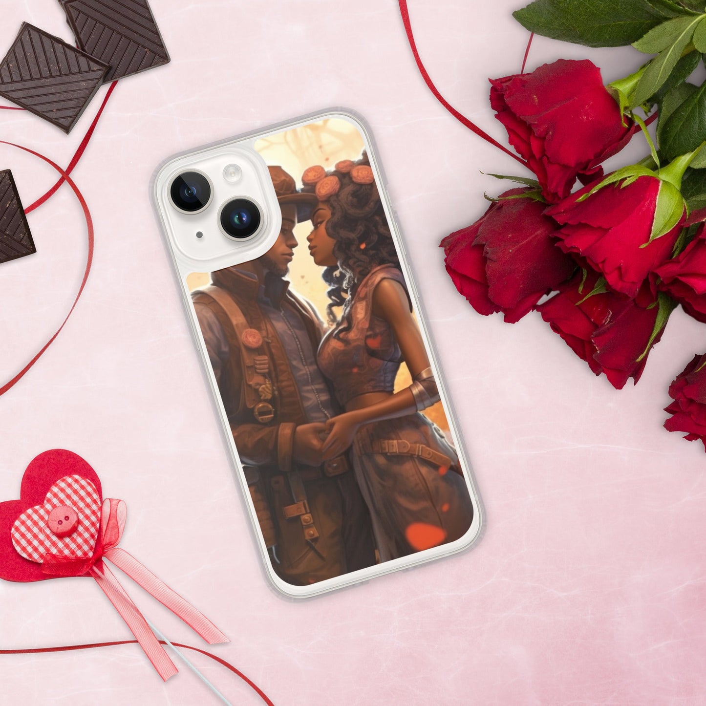 SteamPunk In Love: Clear Case for iPhone® - Estella Creates