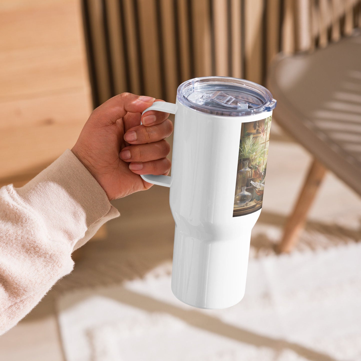 Travel mug with a handle - Estella Creates