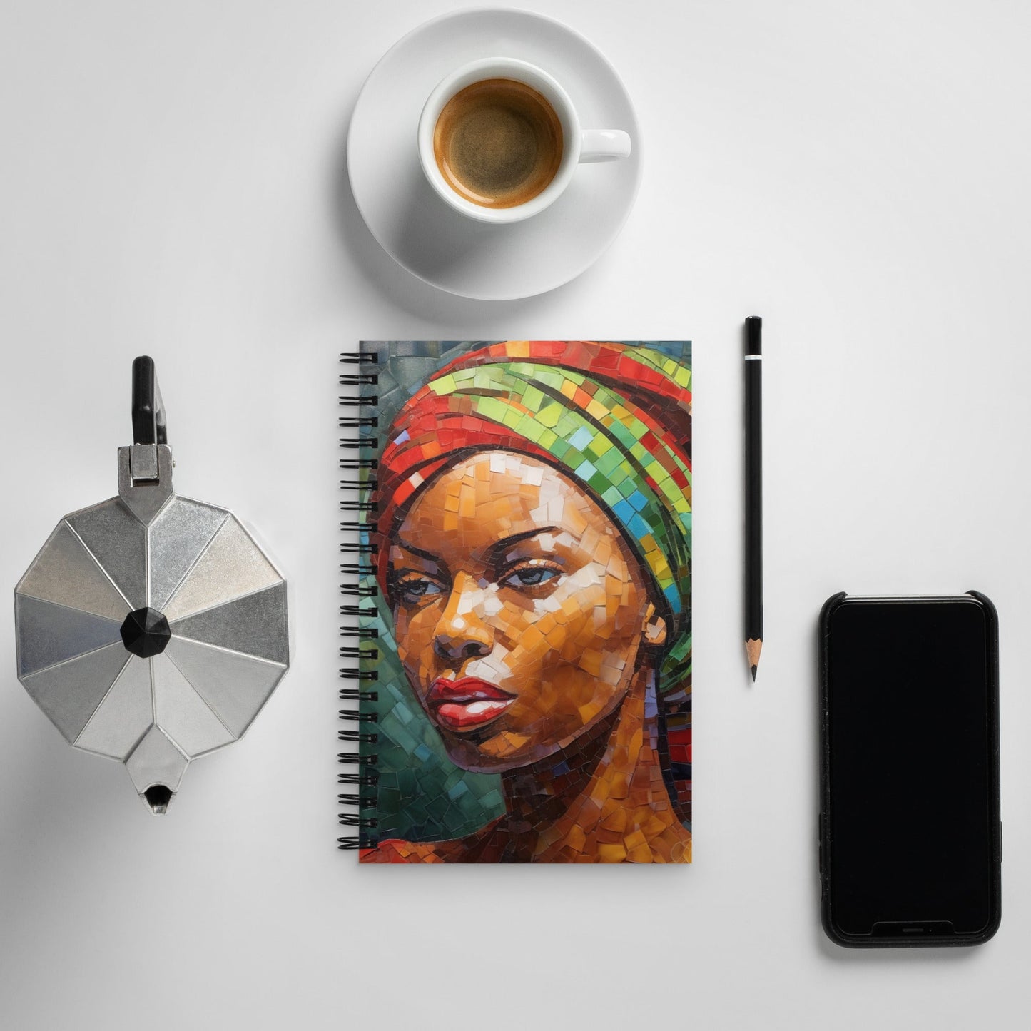 Woman's Work:Spiral notebook - Estella Creates