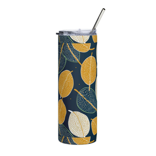 Baobab Leaves: Stainless steel tumbler - Estella Creates