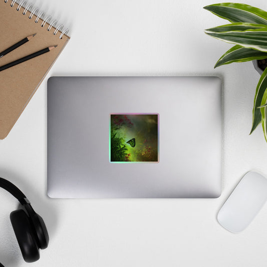 Butterfly in Flight: Holographic stickers - Estella Creates