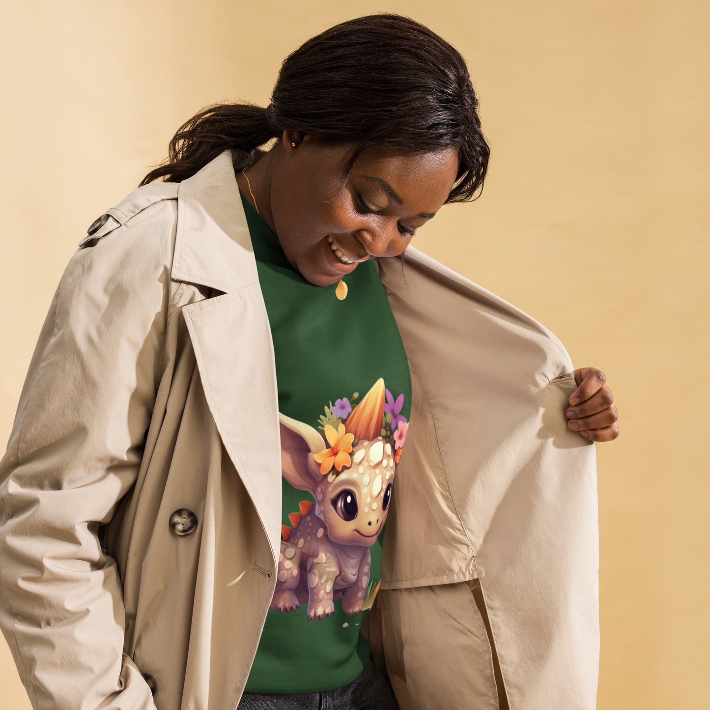DinoFleur: Unisex Premium Sweatshirt - Estella Creates