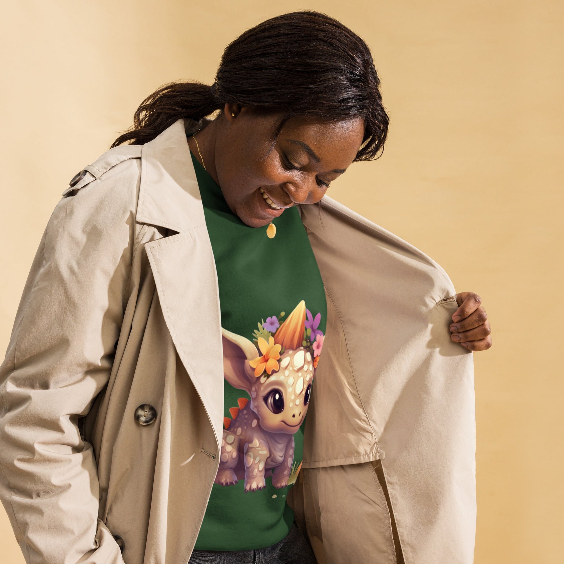 DinoFleur: Unisex Premium Sweatshirt - Estella Creates