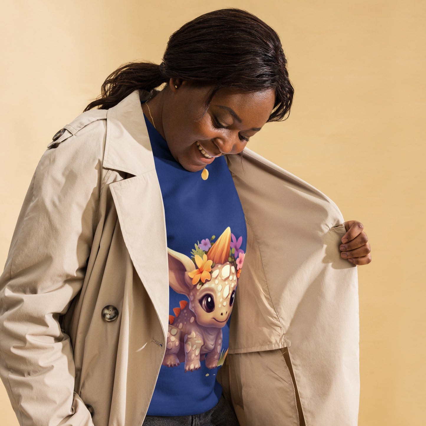 DinoFleur: Unisex Premium Sweatshirt - Estella Creates