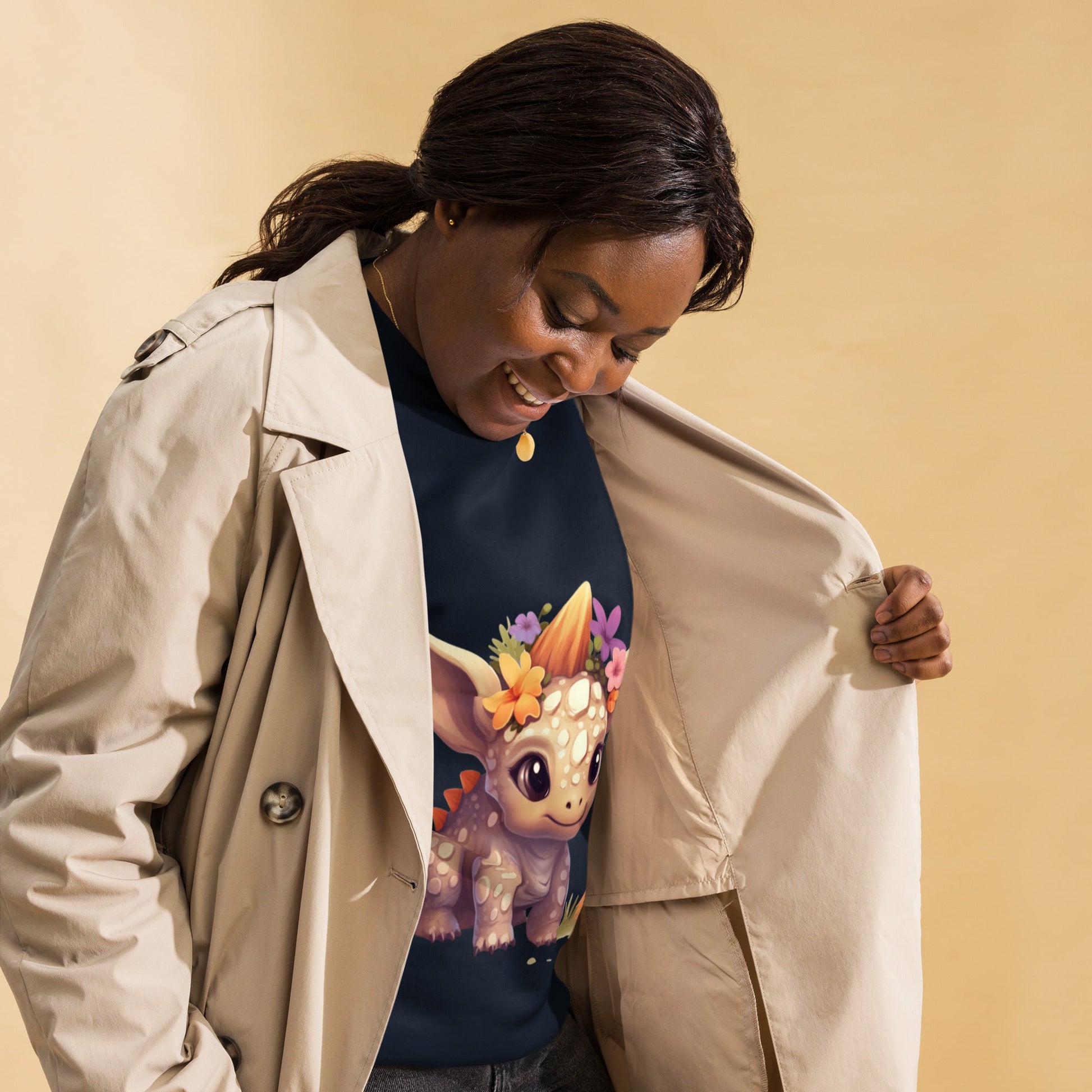 DinoFleur: Unisex Premium Sweatshirt - Estella Creates