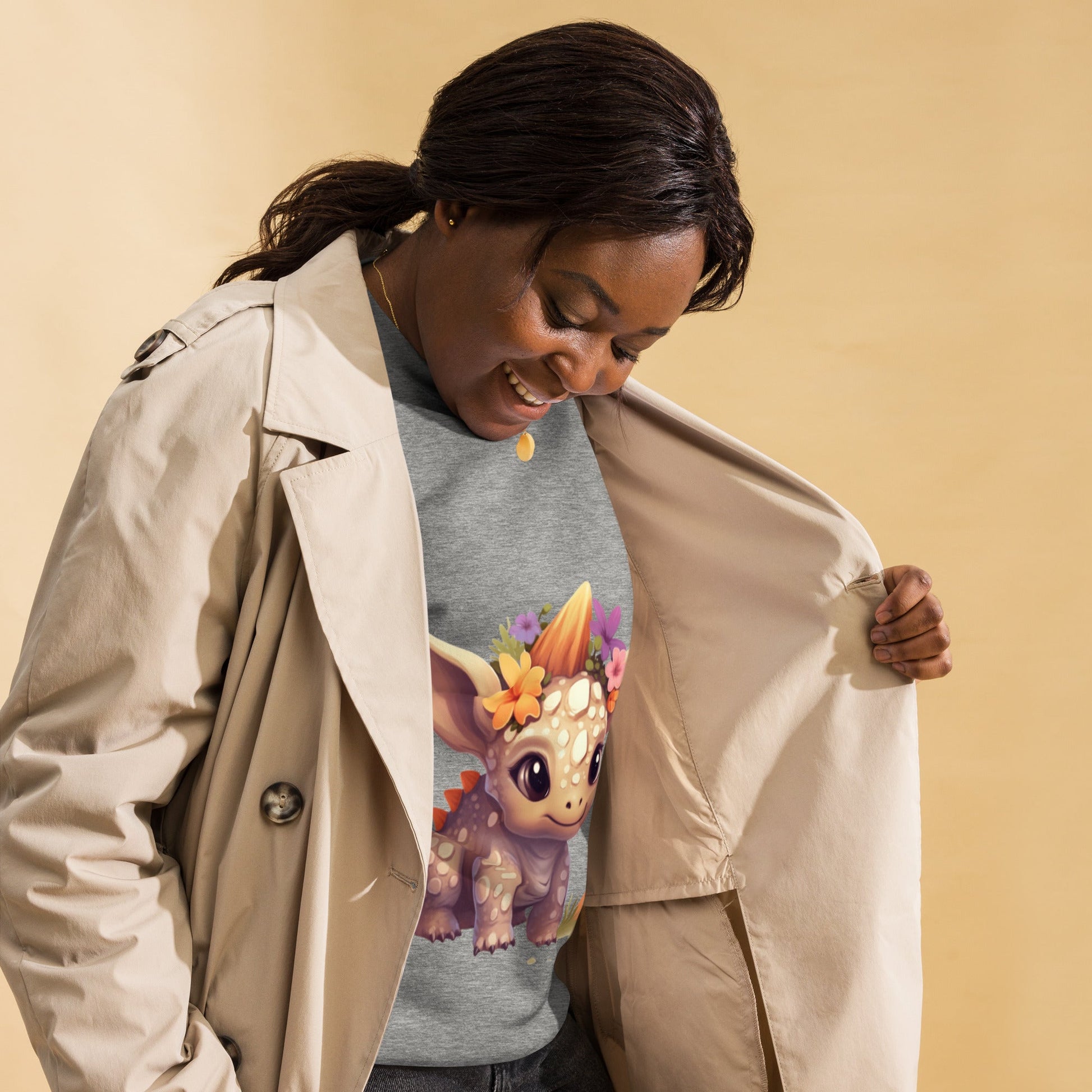 DinoFleur: Unisex Premium Sweatshirt - Estella Creates
