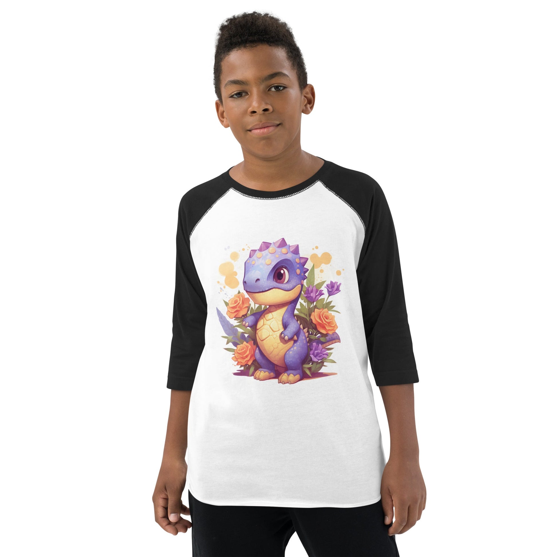 DinoFleur: Youth baseball shirt - Estella Creates
