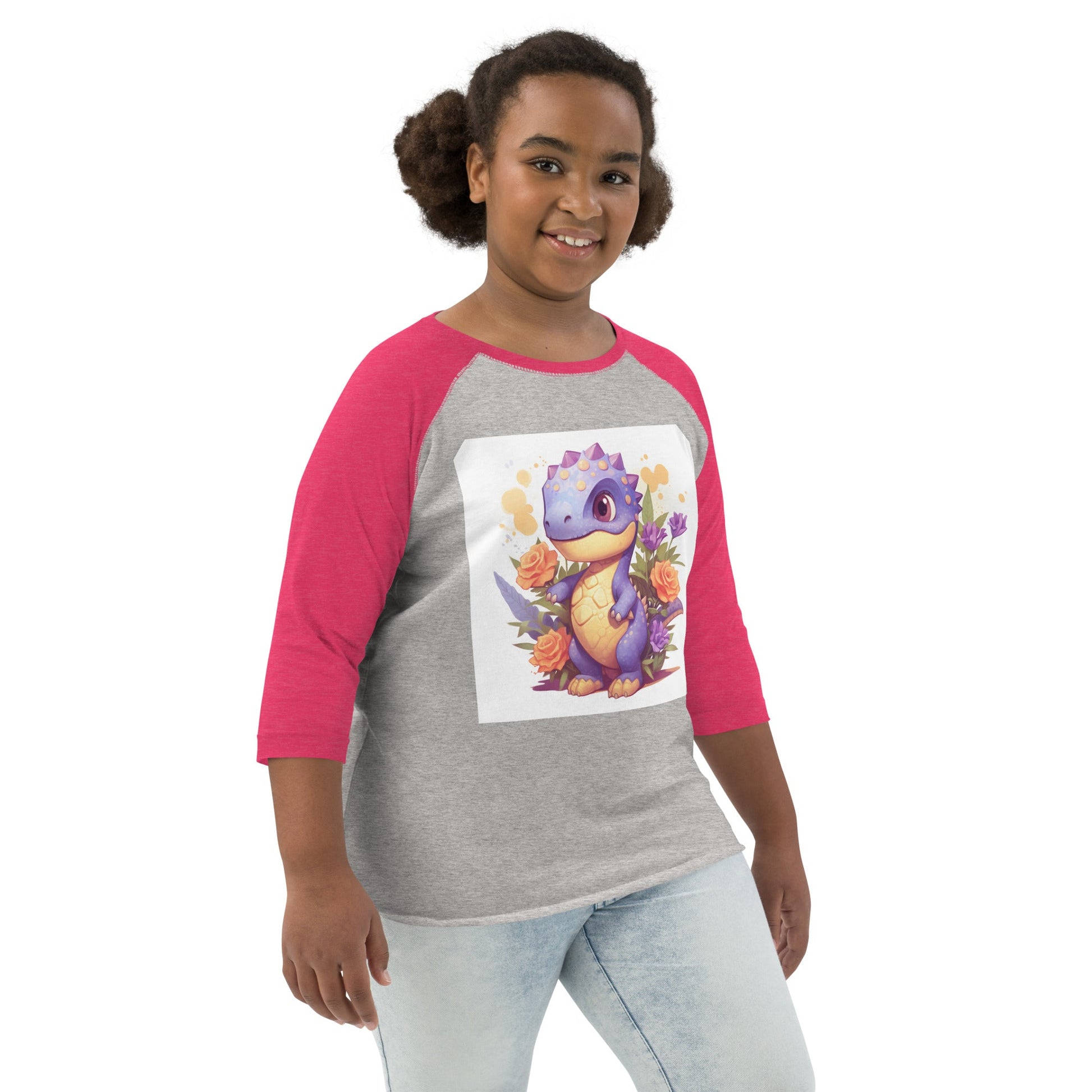 DinoFleur: Youth baseball shirt - Estella Creates