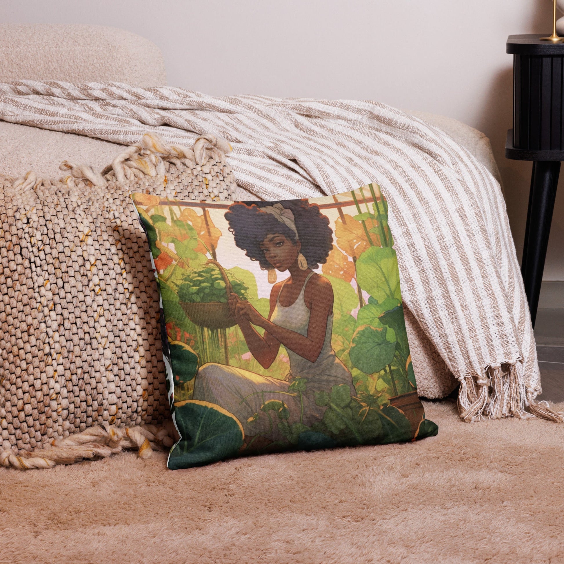 Herb Garden: Premium Pillow Case - Estella Creates