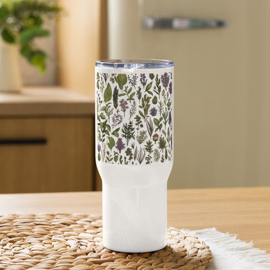 Herb Garden: Travel mug with a handle - Estella Creates