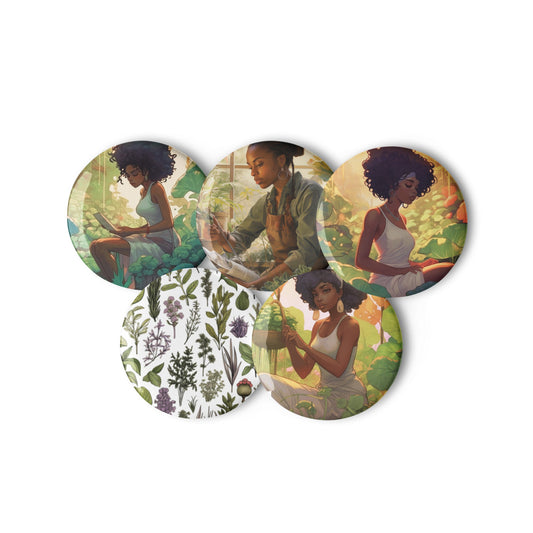Set of pin buttons - Estella Creates