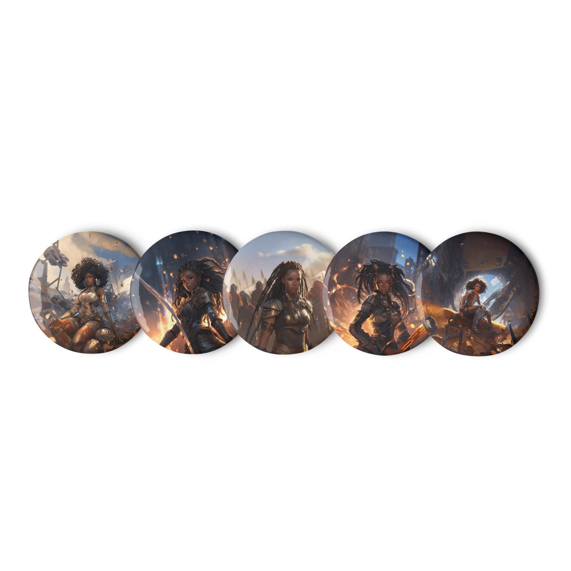 Set of pin buttons - Estella Creates