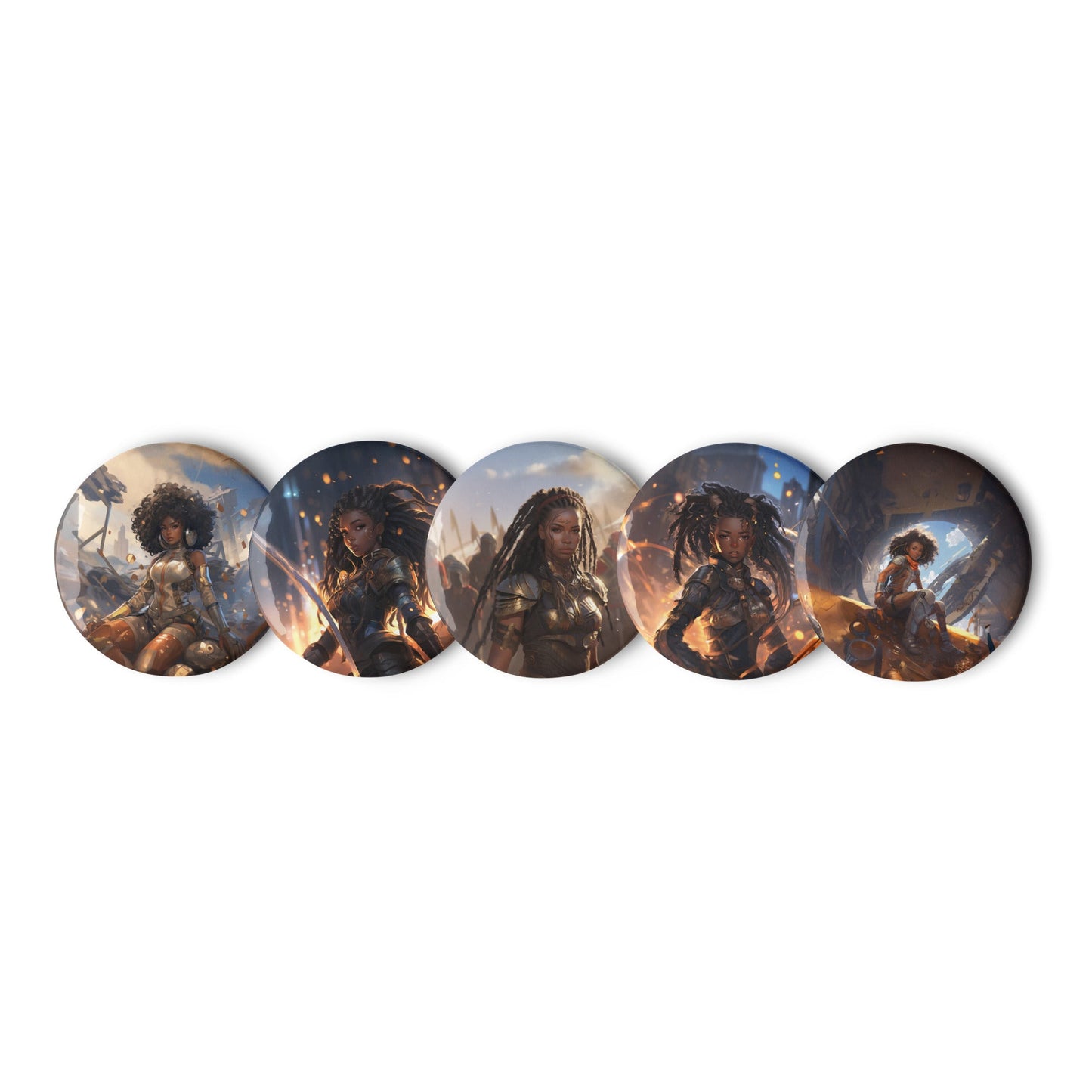 Set of pin buttons - Estella Creates